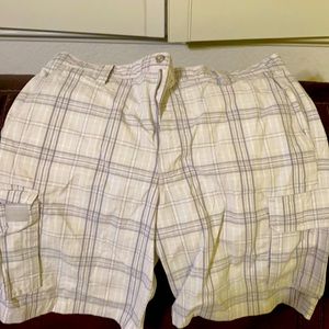 Cream and gray dockers. Cargo shorts